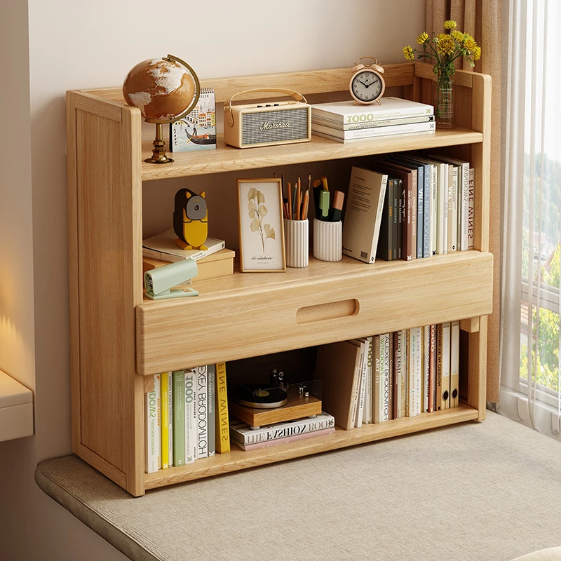 飘窗书架桌面置物架窗台阳台收纳储物柜简易多层办公桌收纳置物架