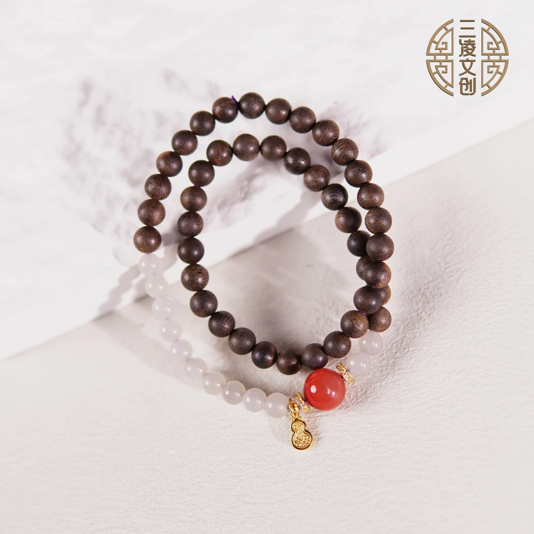 沉香手串链正宗真品纯天然文莱6m双圈老料和田玉南红男女文玩木质