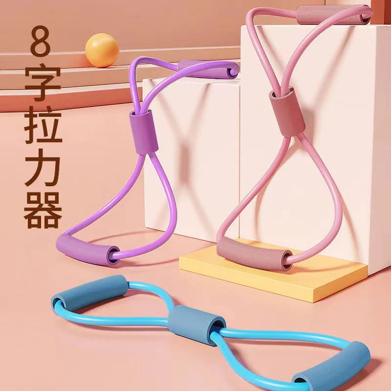 脚蹬拉力器学生练习仰卧起坐辅助拉力绳家用女瑜伽健身腰腹训练器