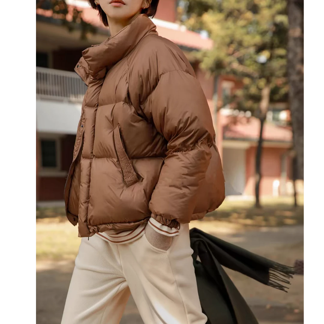 OKC 24年韩国新款短款羽绒服冬季加厚保暖时尚面包服宽松休闲外套