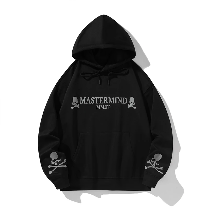 MMJPP情侣宽松连帽卫衣植绒印花长袖秋季套头PP6662-FA09-FA10