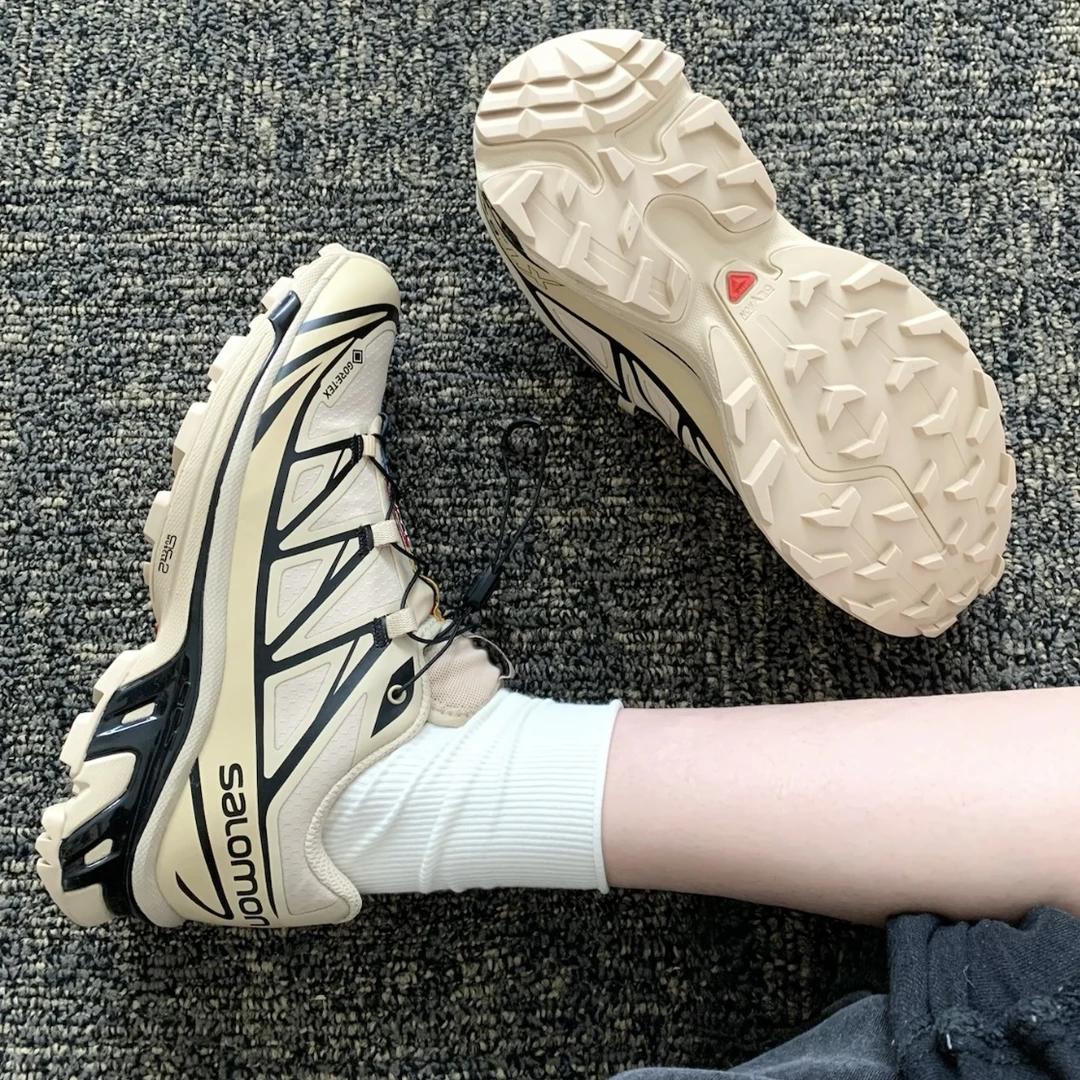 SALOMON/萨洛蒙XT-6 GTX 户外防水徒步鞋 蔡依林同款 杏色 474455