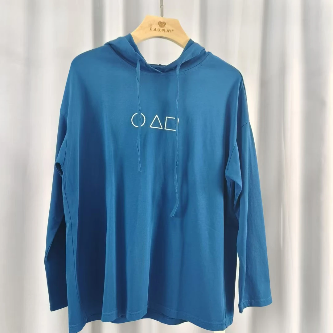 枺系列   WZ1343-1   女装时尚撤柜连帽卫衣蓝色A2124013