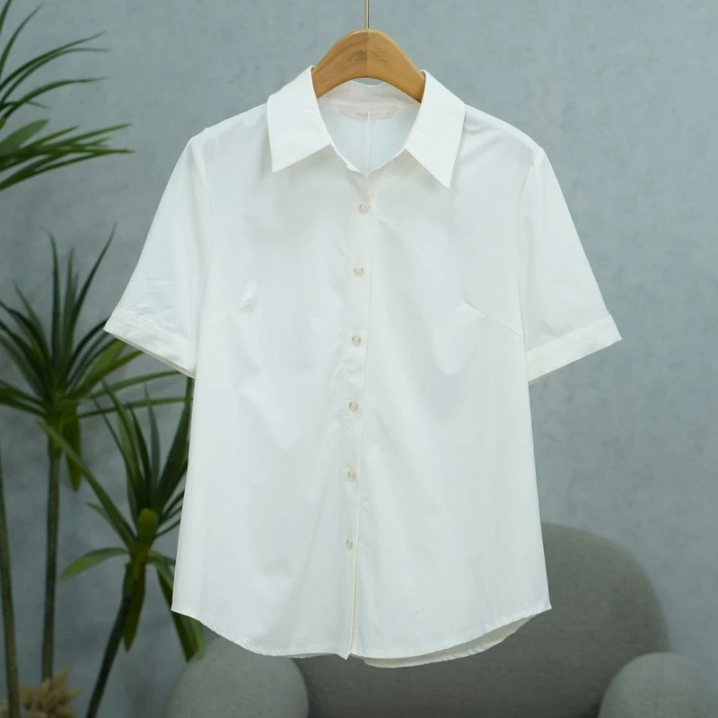 咏系列  Y634   女装时尚撤柜衬衫T恤米白B3030304