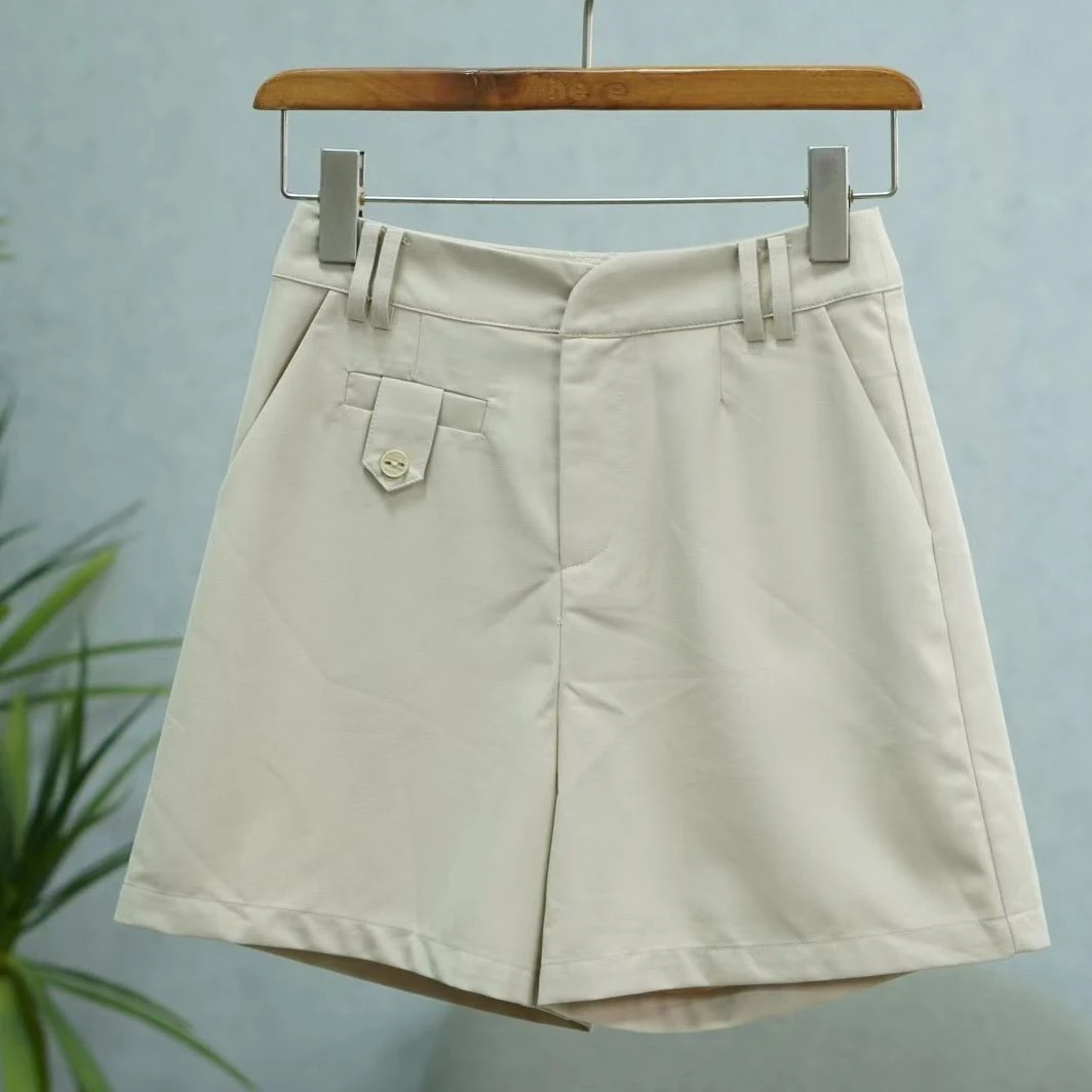 Shi系列  E645   女装时尚撤柜夏季短裤杏色2221150