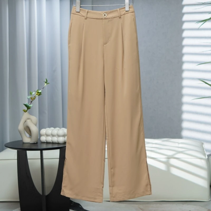 咏系列  Z1110   女装时尚撤柜时装阔腿裤卡其Y2201004