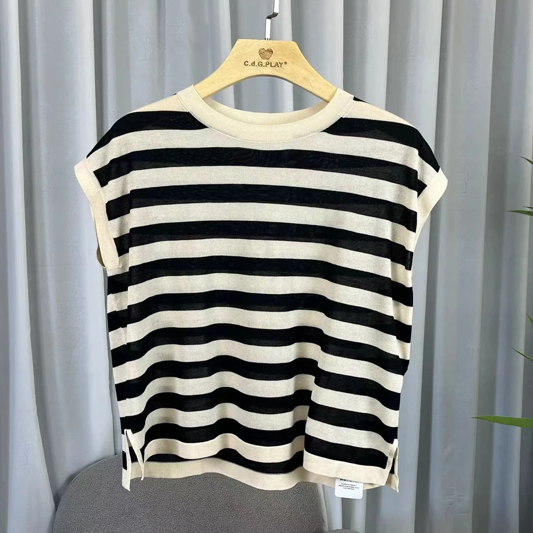 设计师系列  Y181-1   女装时尚撤柜针织T恤衫杏色TX0786