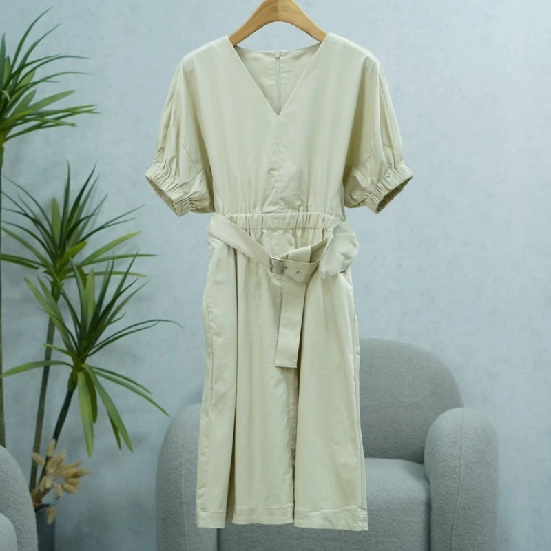 LI丽系列  Z1149-1   女装时尚撤柜短袖连衣裙玛瑙灰75105201