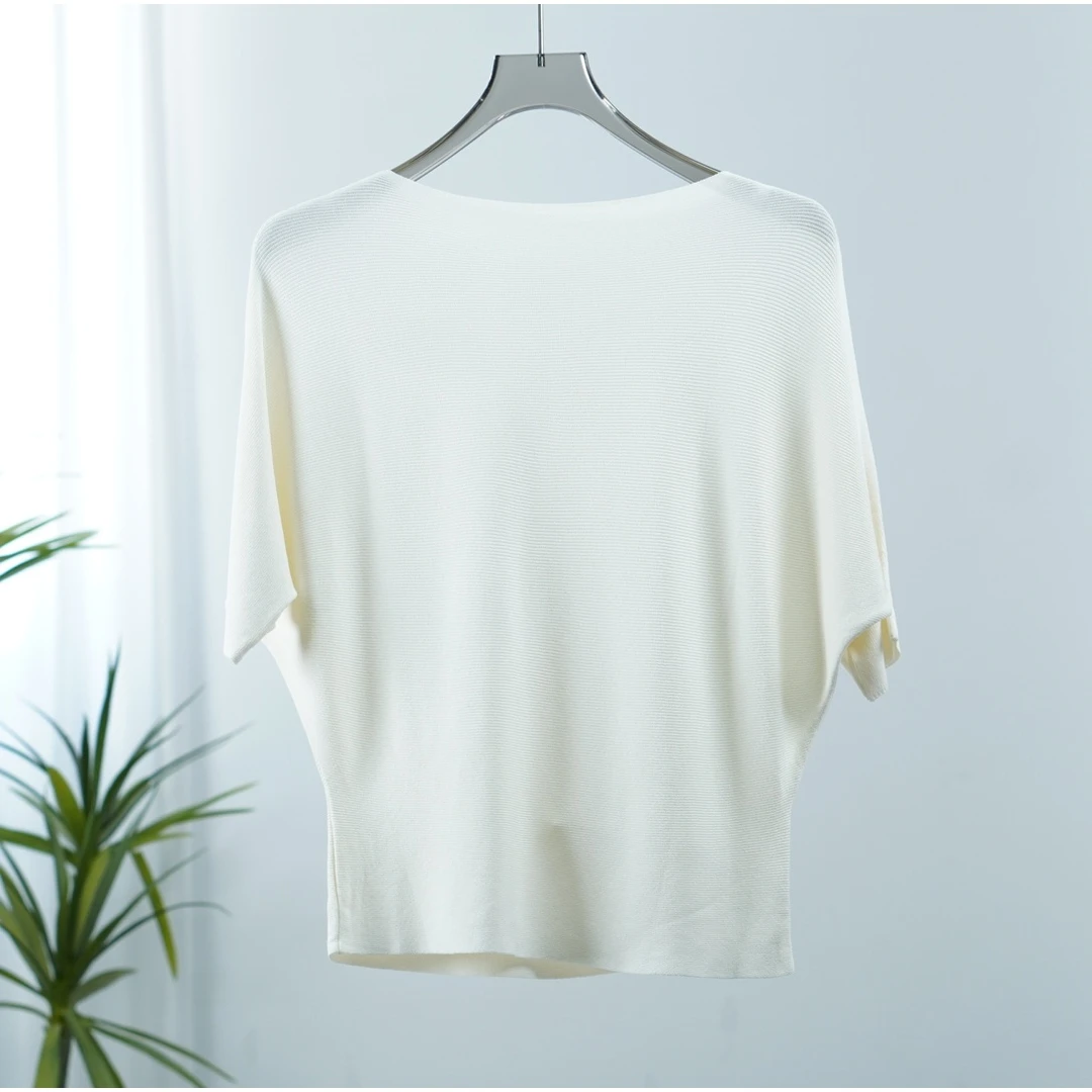 设计师系列   Y049-1   女装简约时尚针织T奶油杏TX0299