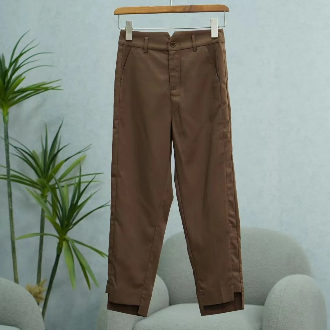Shi系列  E626   女装时尚撤柜休闲九分裤咖啡色2225155