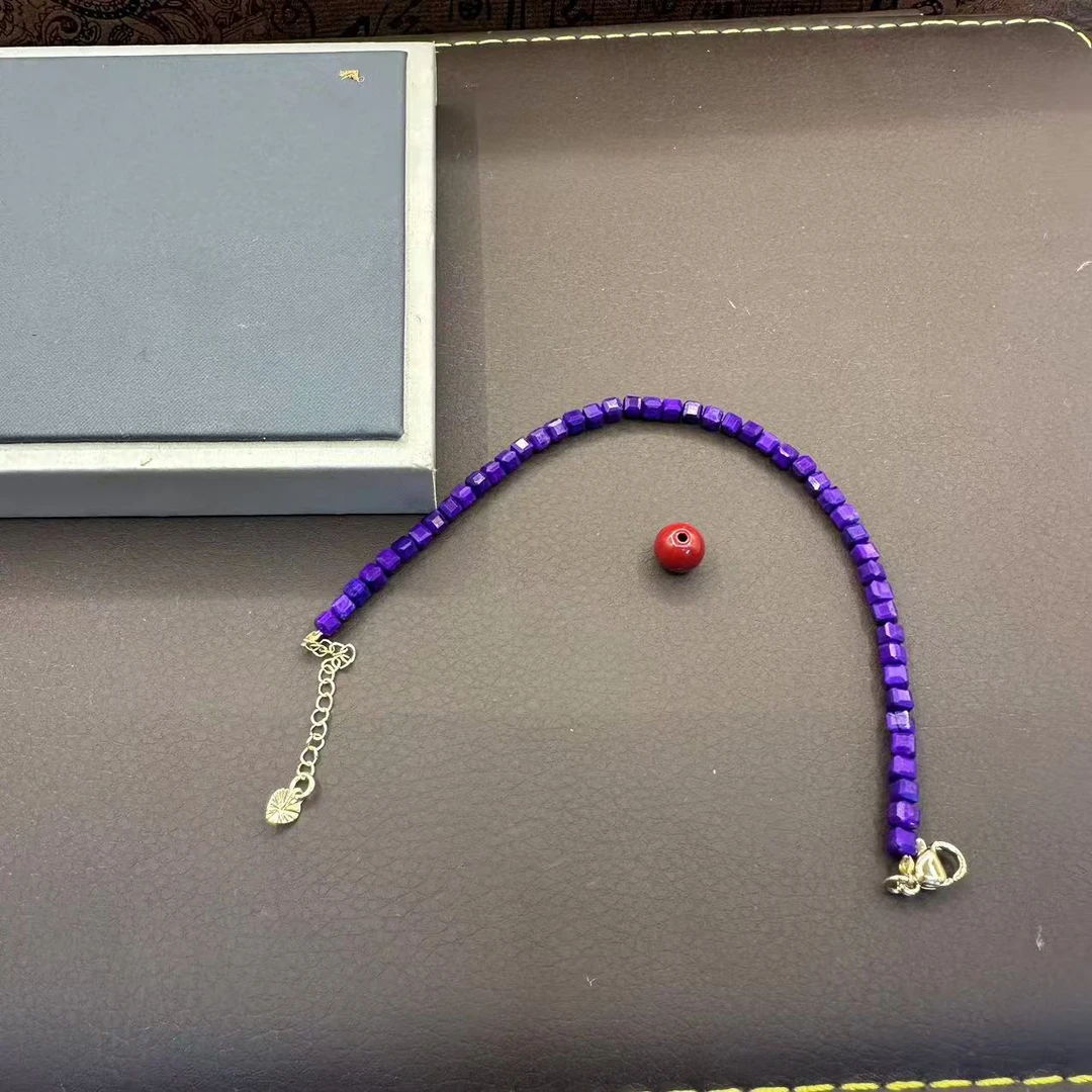 含辰砂工艺品含辰砂工艺品丝绒皇家紫手链KC392