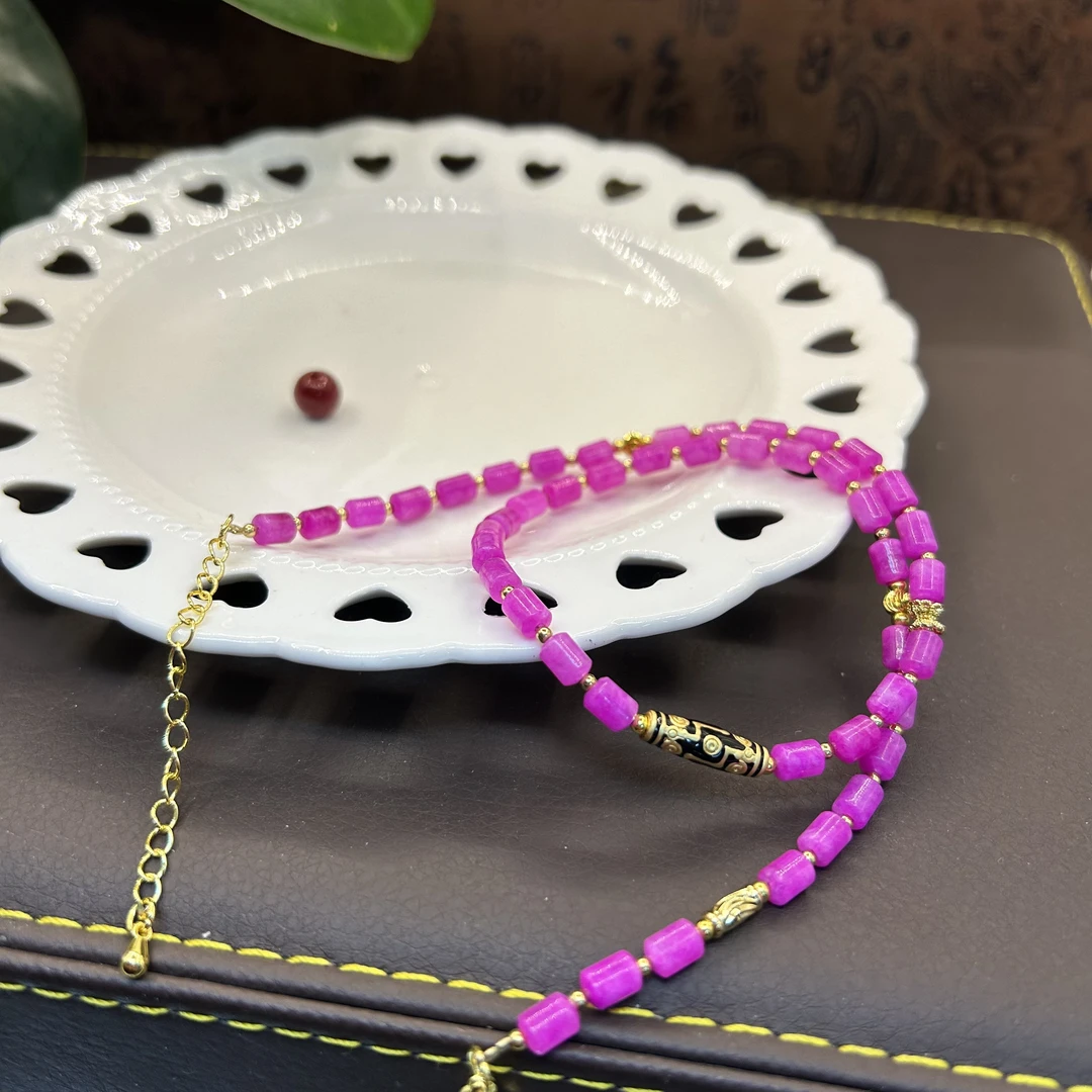 含辰砂工艺品含辰砂工艺品桃红原创项链HXz019