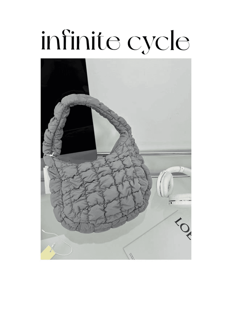 【880】infinite cycle云朵包小众大容量饺子包手拎腋下包