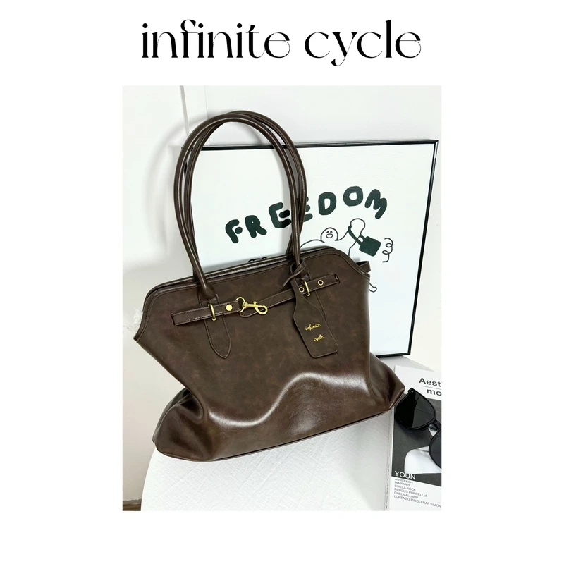 【F451-F500】infinite cycle简约ins小众单肩斜挎包
