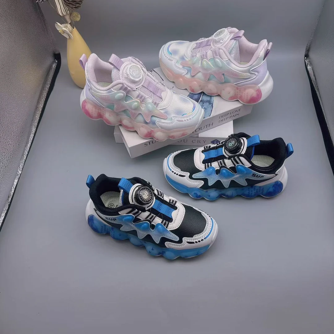 3001男女宝大童四季纽扣运动老爹鞋33-38