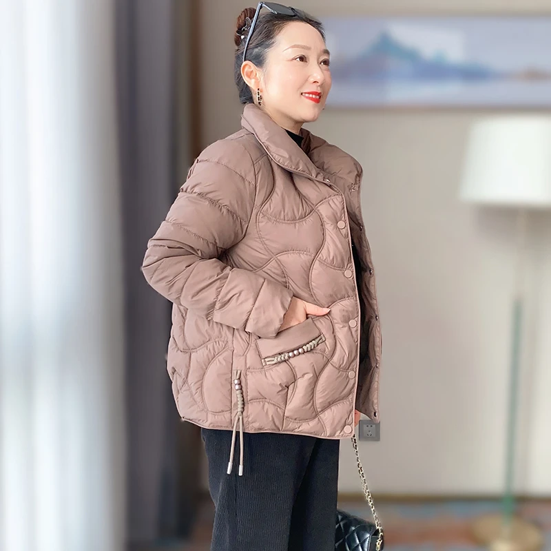 SL妈妈装冬季棉服中年女士40-50岁中老年立领防寒保暖加厚外套921