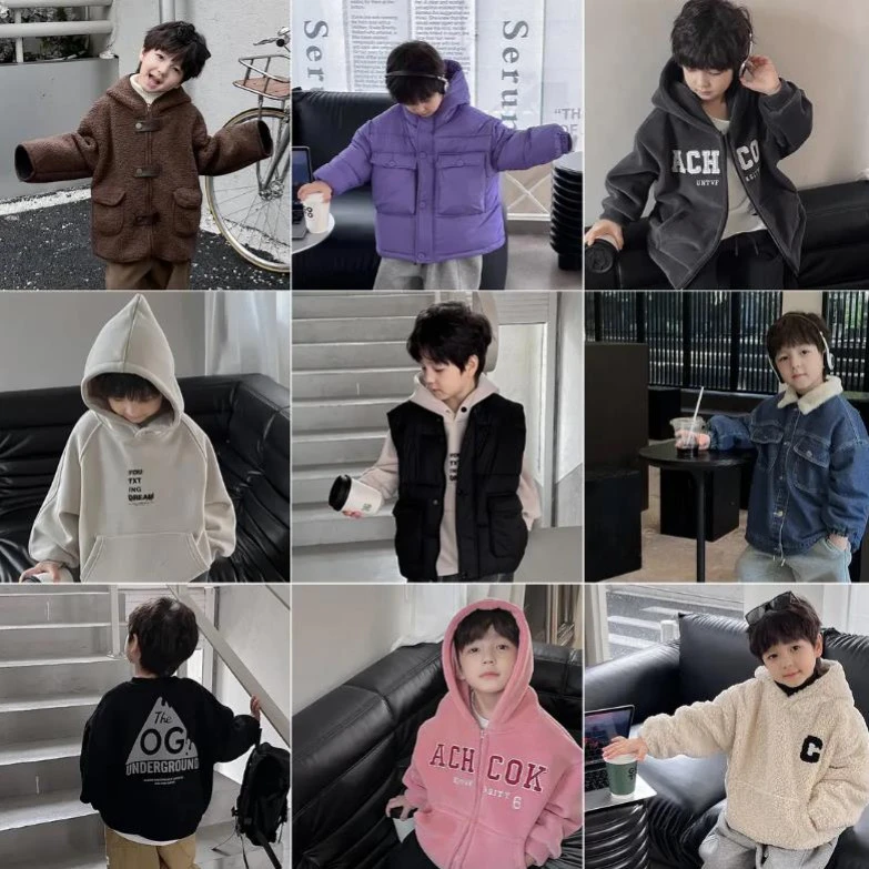 【mi超叔童品】23冬季新款高定组合冬装儿童小童冬天韩版洋气套装