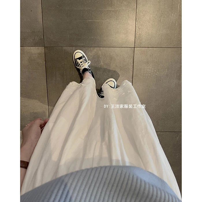 《邂逅》REKAYYAT休闲百搭纯色个性时尚花边半身裙