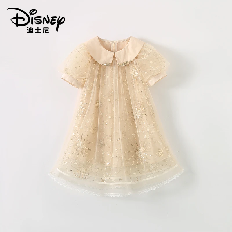 【XH】Disney/迪士尼女童夏款新款淑女气质休闲公主连衣裙XCR2SQ153