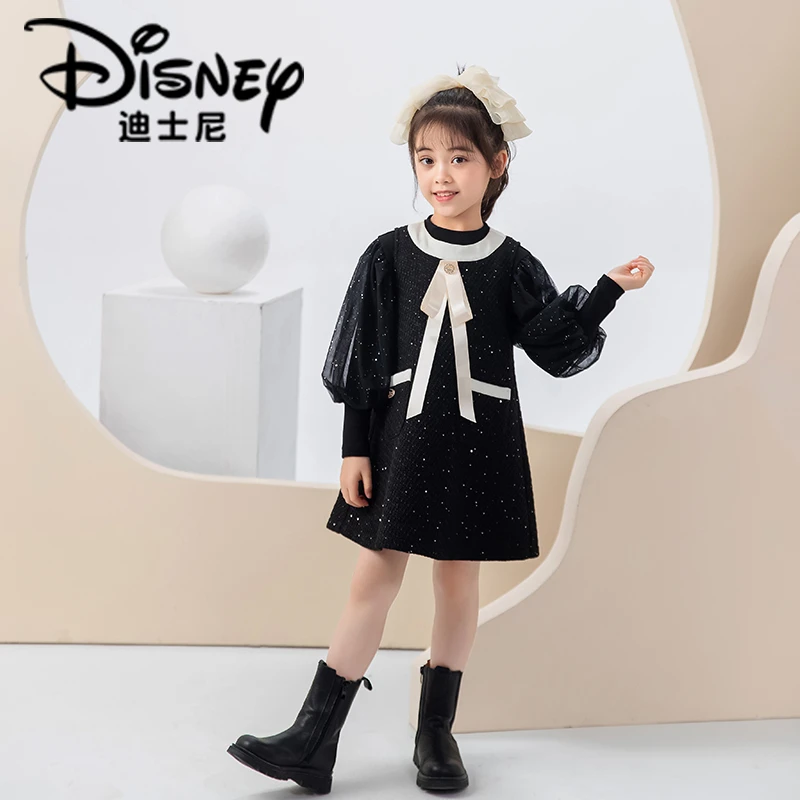 【LL】Disney/迪士尼春春季连衣裙中大童套装儿童洋气两件套SZ389