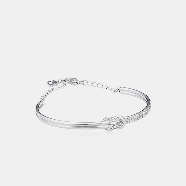 Swarovski/施华洛世奇5007773 经典LIFELONG银色扭结手镯5359