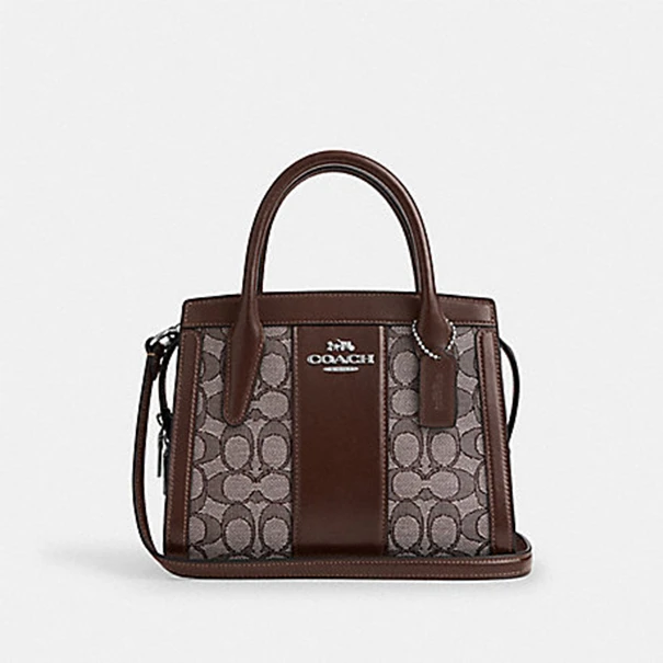 COACH/蔻驰CT766 经典ANDREA斜挎包橡木色拼枫棕色老花单肩包2005