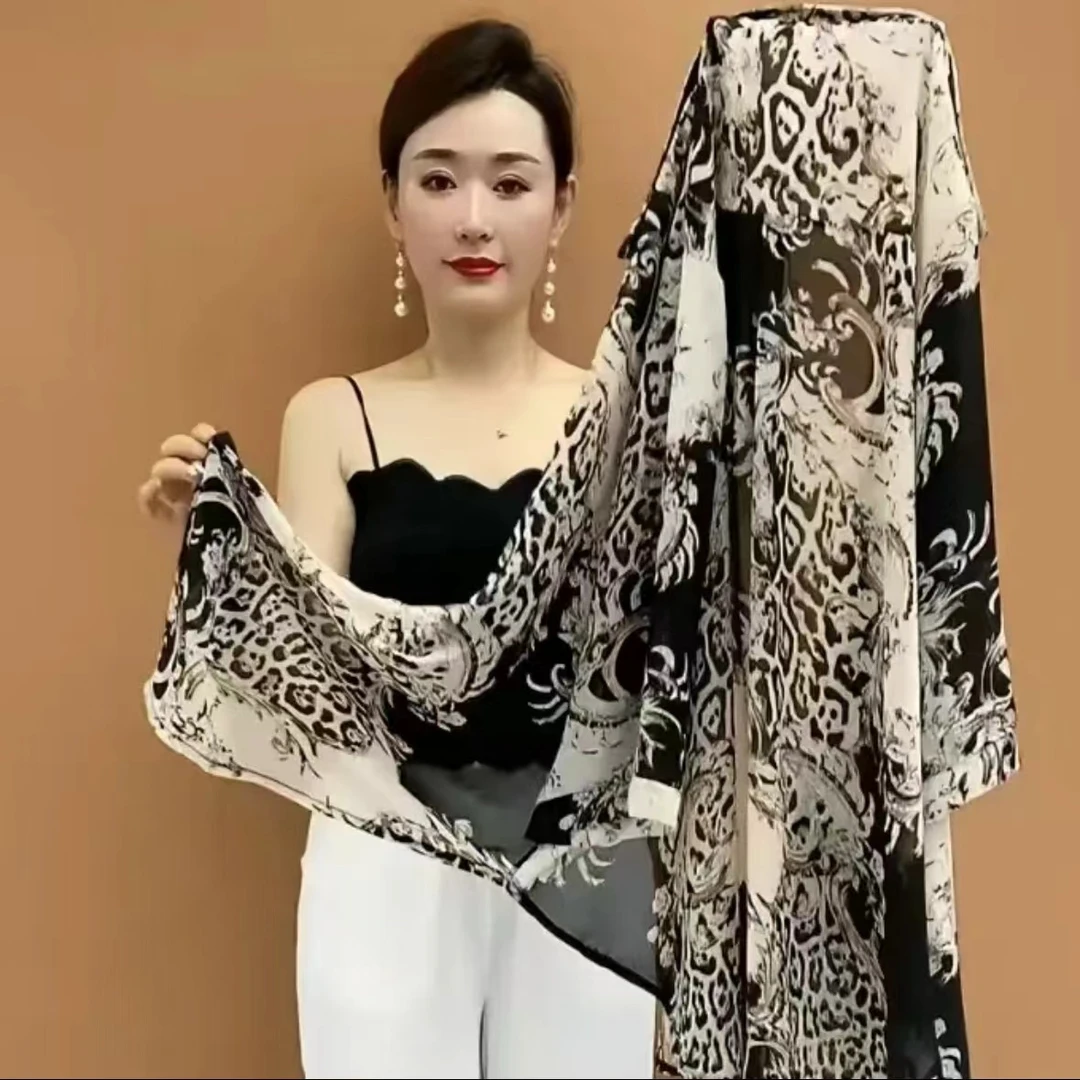 百搭夏季大码印花防晒衣宽松显瘦薄款七分袖