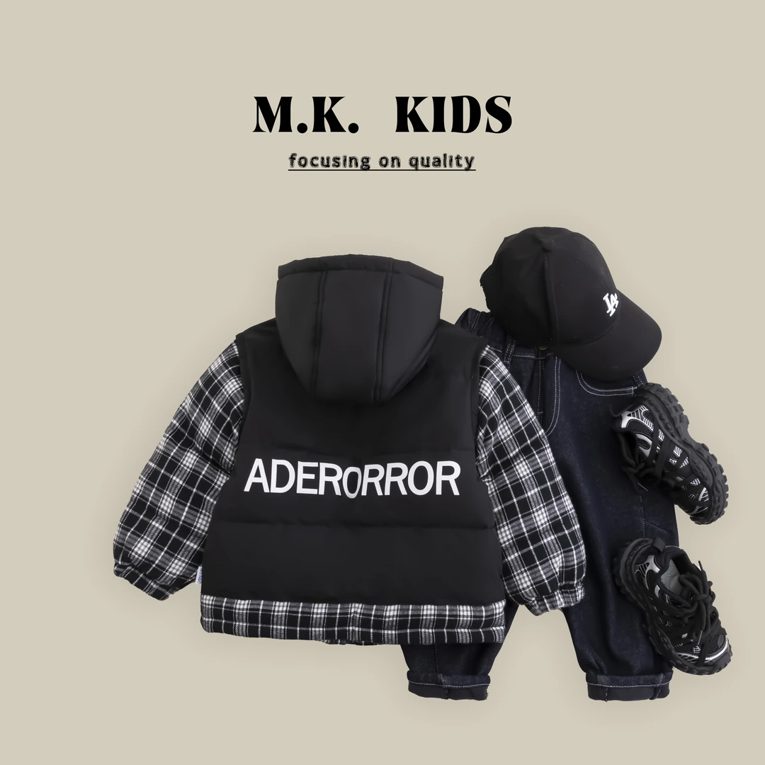 现货男童冬款棉服儿童冬季厚款夹克外套2024新款DA7245华子童装