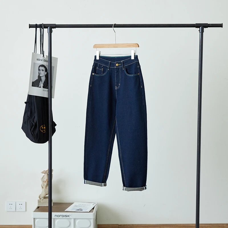 特！不掉色牛仔！显瘦锥型老爹裤 H3579 女装 E304