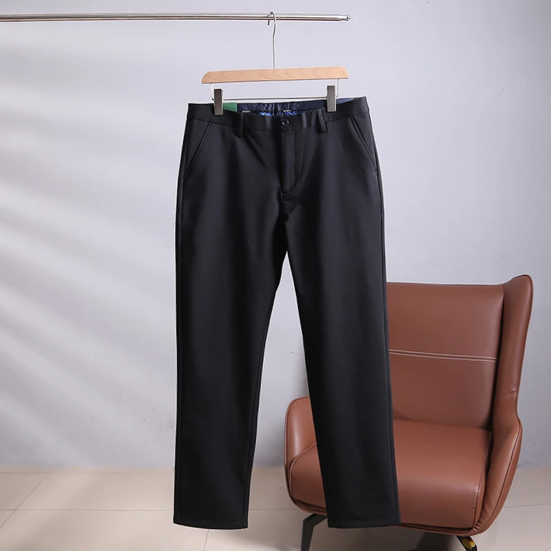 特！蓄热绒里+四弹高高弹！高垂弹力通勤休闲长裤 H4195 男装 C2