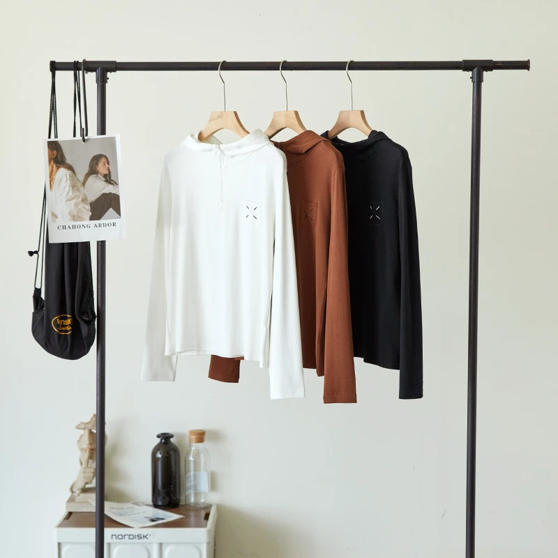 新疆长绒棉+植物纤维！B连帽衫T恤H3839 V230