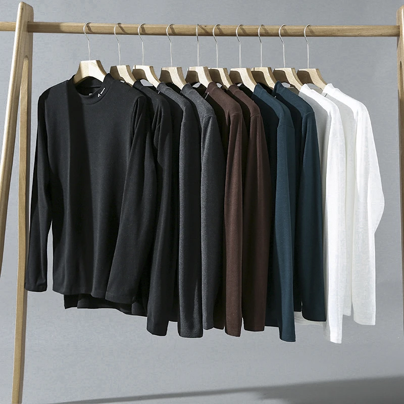 特！可情侣！双面磨毛！蓄热保暖打底衫 W6750 男女装 V5001