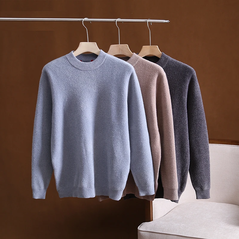 特！高密防风！糯软仿貂绒厚针织衫冬季毛衣 H4020 男装 C2