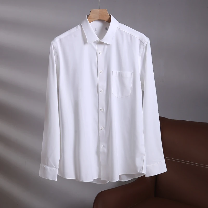 特！好穿有型！经典白衬衫！定型翻领长袖衬衣 H4319 男装 C39