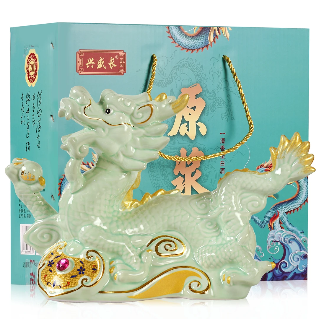 兴盛长53度500ml小青龙清香型白酒53度500ml