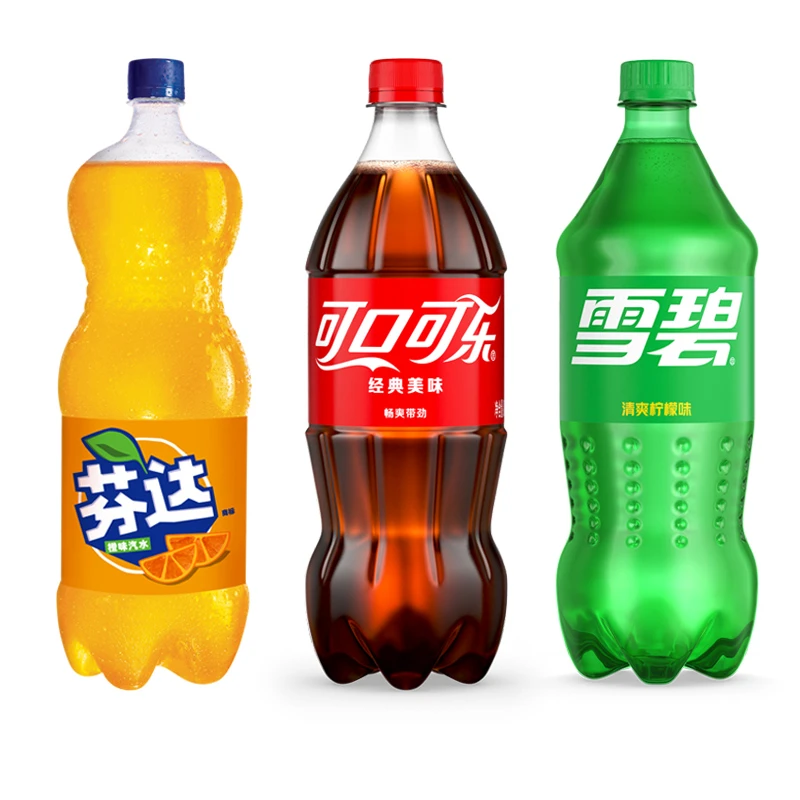 可口可乐混装 888ML*3瓶碳酸饮料汽水大瓶聚餐家庭分享装经典美味