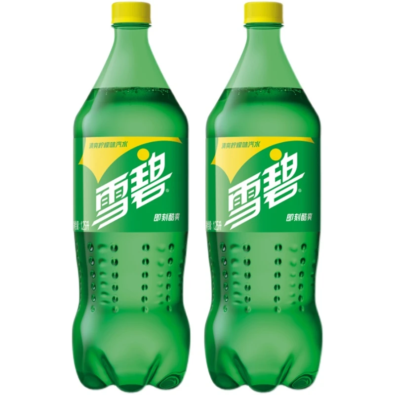 解渴新年可口可乐雪碧888ml*2瓶清爽柠檬碳酸饮料汽水家庭分享装