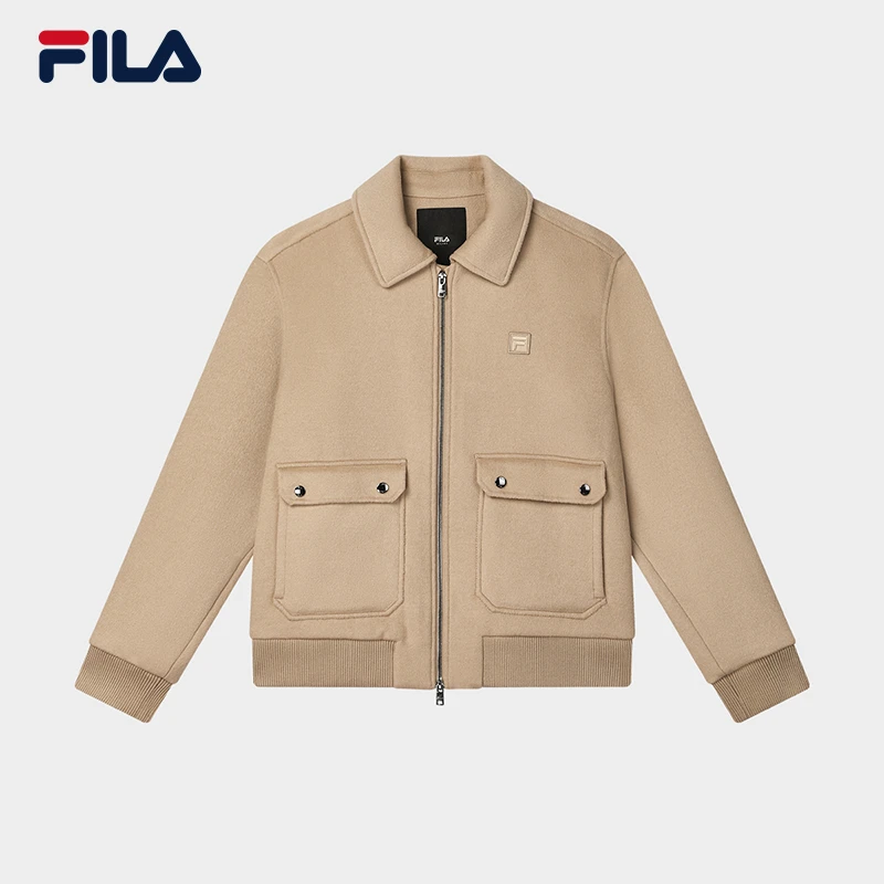 Fila/斐乐男士外套2024冬季新款后背大LOGO保暖时尚F11M445702F