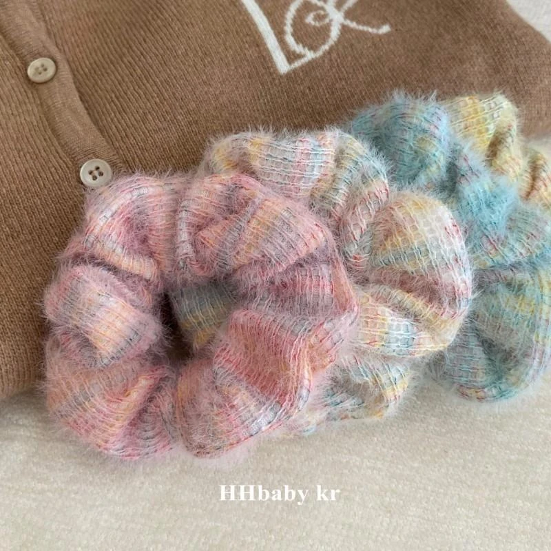 【HHBABY KR】秋冬软糯彩色毛线大肠圈 2023年新款毛绒发圈皮筋女