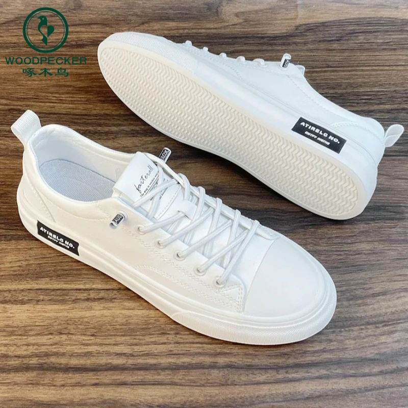 啄木鸟小白鞋男夏季新款透气男士休闲板鞋轻便男款鞋子潮鞋2024夏