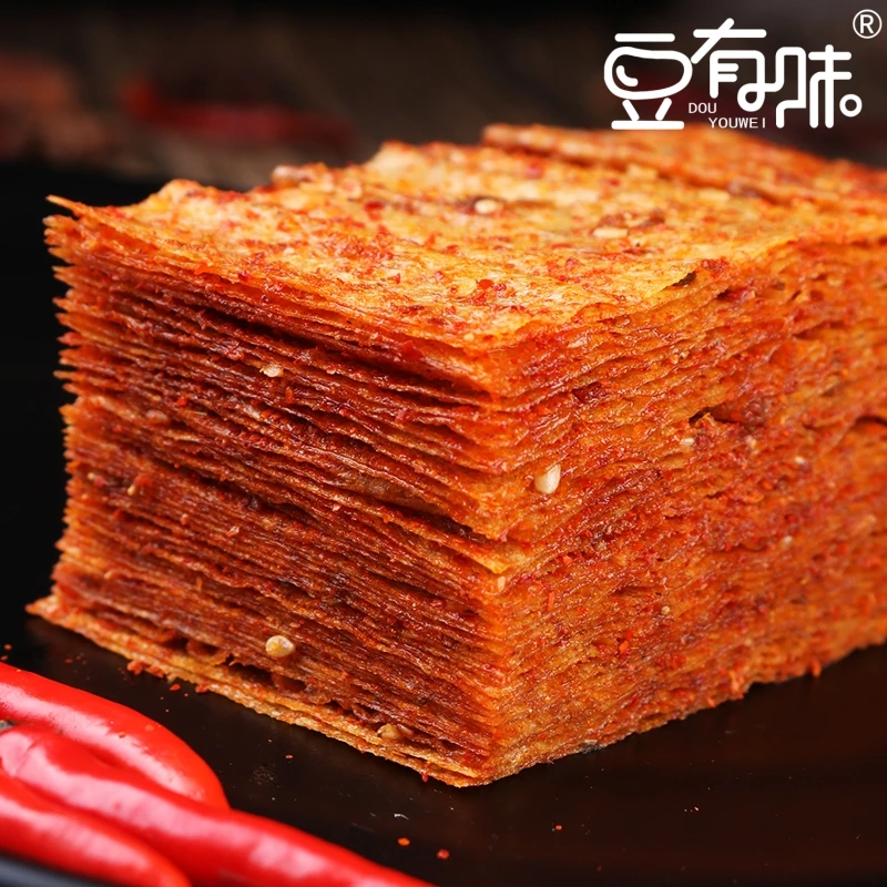 豆有味平江手撕大辣片平江大辣片解馋零食香辣经典湖南特产小吃