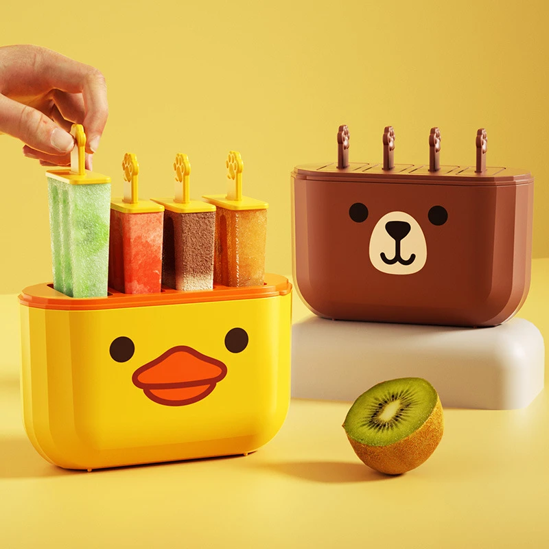 儿童DIY雪糕模具 食品级家用冰淇淋模具 制冰格盒冻冰棍冰棒模具