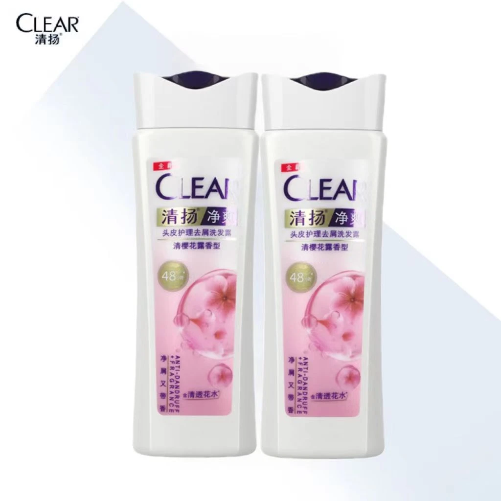 清扬洗发水去屑樱花持久滋养头皮100g*2瓶净爽留香护理洗发露止痒