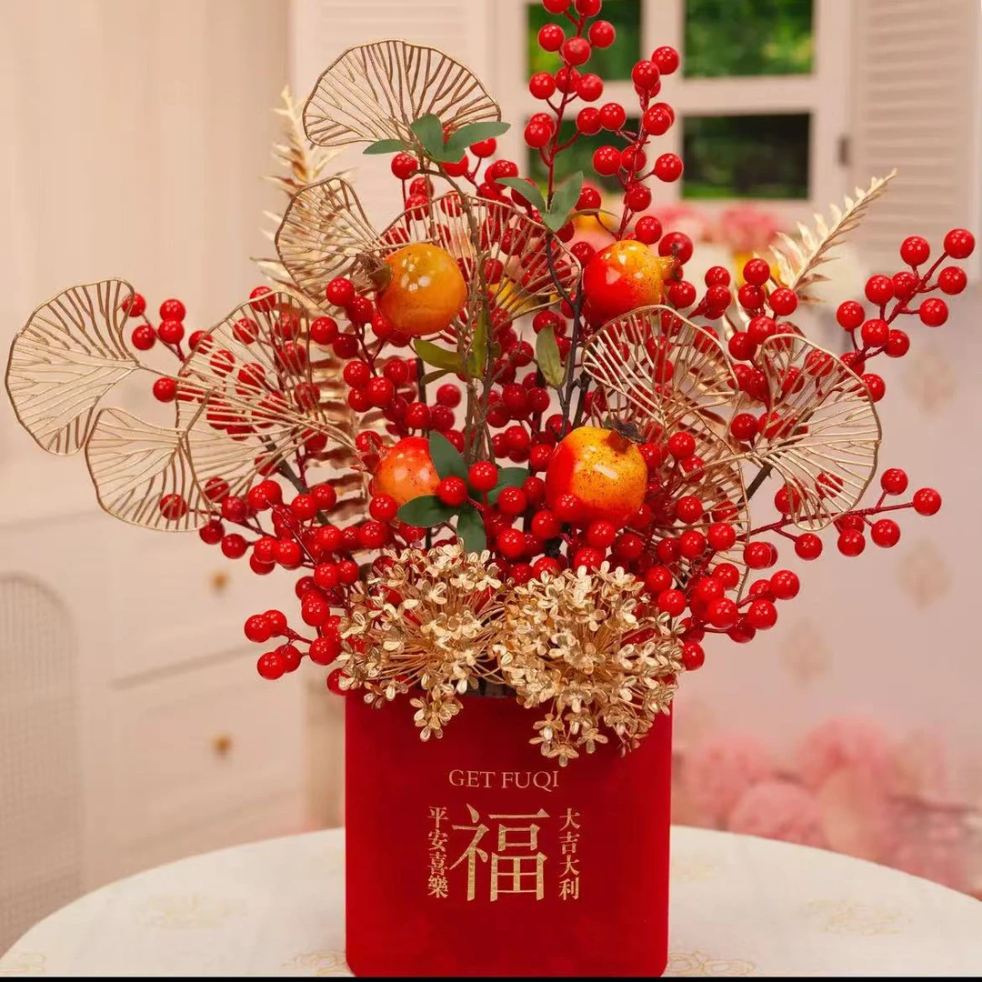 【成品发货】福桶发财果客厅桌面新年摆件新居搬家乔迁之喜结婚