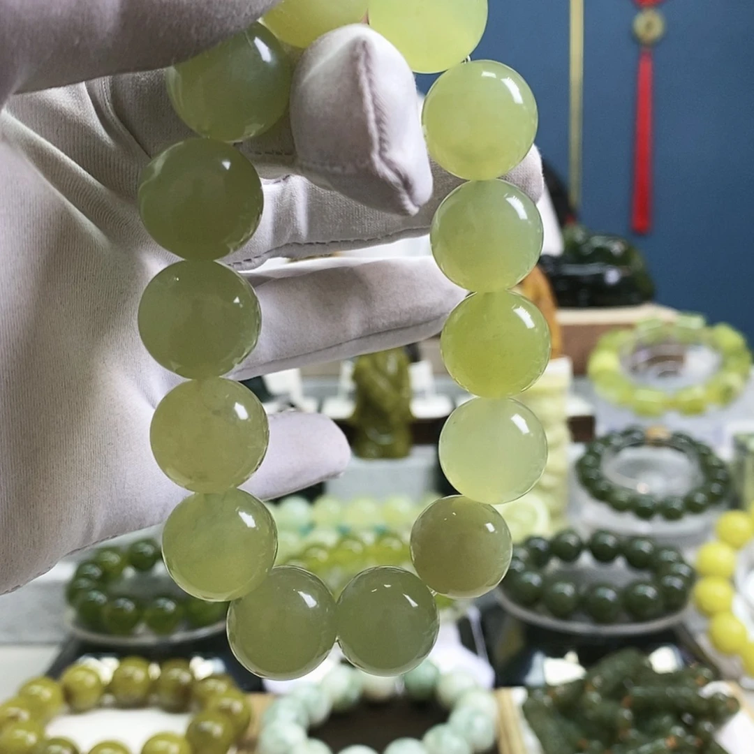 【闪购商品】蛇纹石玉手串未镶嵌