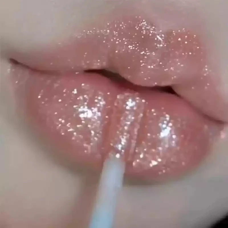 小刨冰爆灯闪！带闪镜面珠光爆闪唇蜜唇油唇釉水光嘟嘟唇保湿滋润