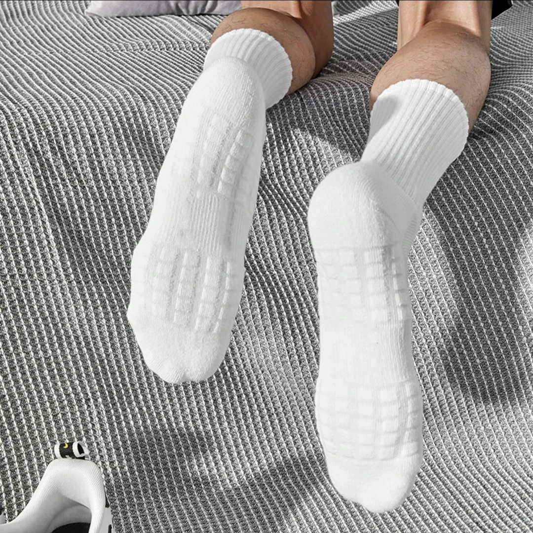 【毛圈袜】男士秋冬毛圈袜加厚运动袜篮球袜长袜短中筒纯色运动袜