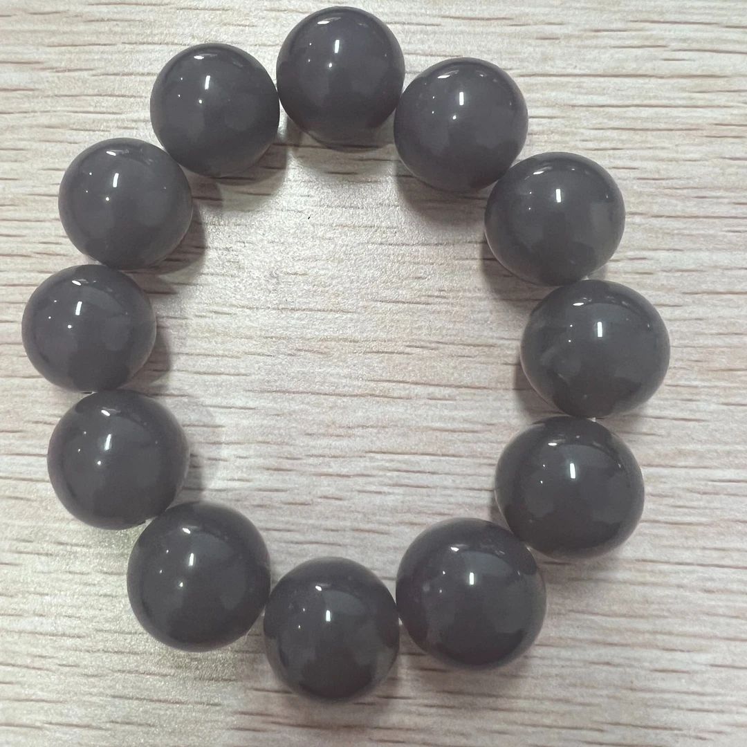 【闪购商品】和田玉烟紫色手串D73