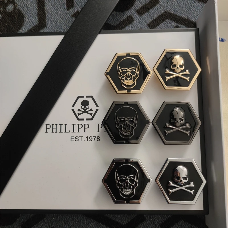 PHILIPP PINLI潮流经典男士黑色高档牛皮真皮男款皮带时尚个性