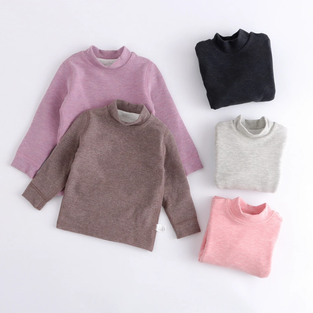 【妮妮珂珂】（身高加20）儿童男童女童软绵绵双层高领单件衫加厚